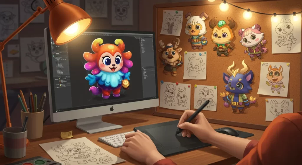 1- Criação de Mascotes